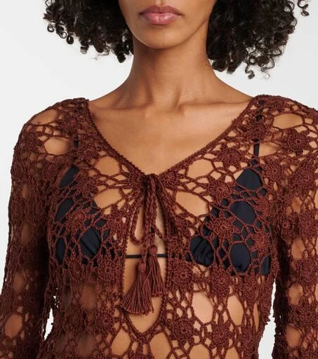 ANNA KOSTUROVA Crochet cotton minidress 4