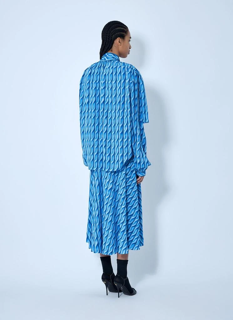 Balenciaga Double Sleeve Pleated Dress 4