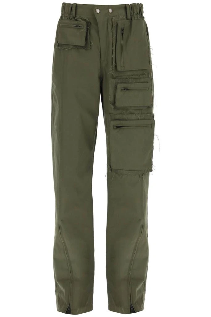 ANDERSSON BELL cargo pants with raw-cut details 1