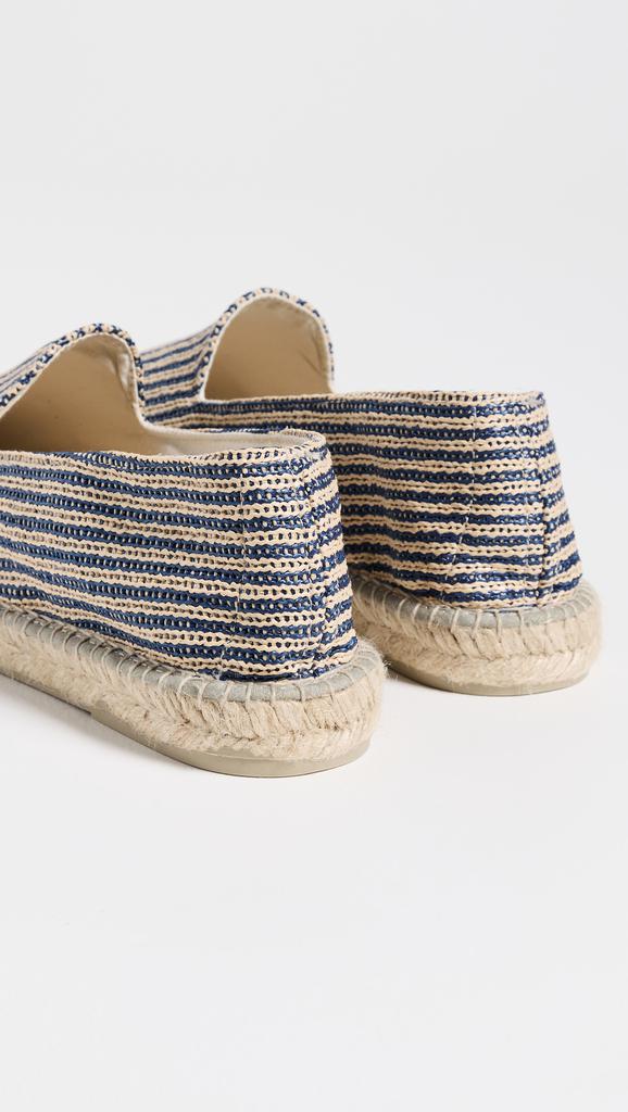 Manebi Raffia Stripe Classic Espadrilles