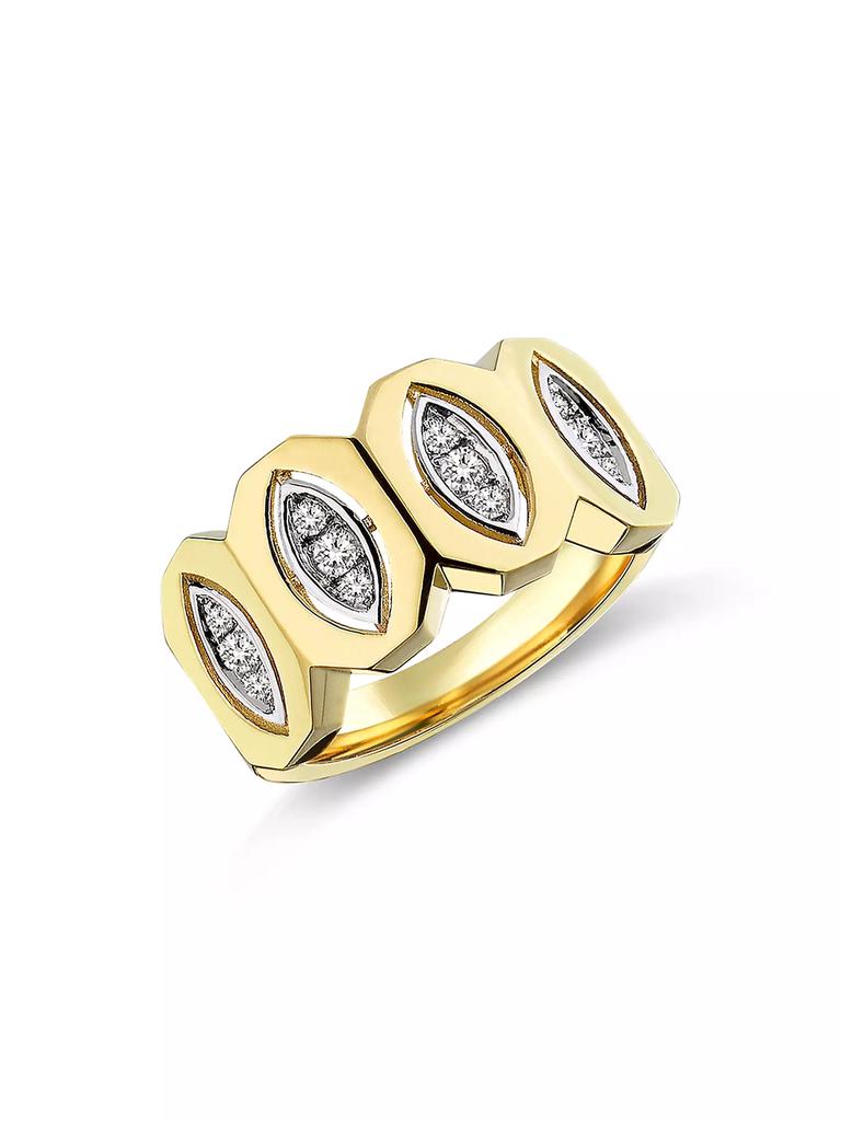 Melis Goral Focus 14K Gold & Diamond Ring