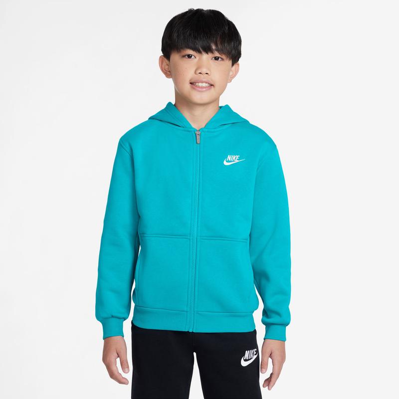 NIKE Nike NSW Club Fleece Full-Zip LBR Hoodie - Boys' Grade School