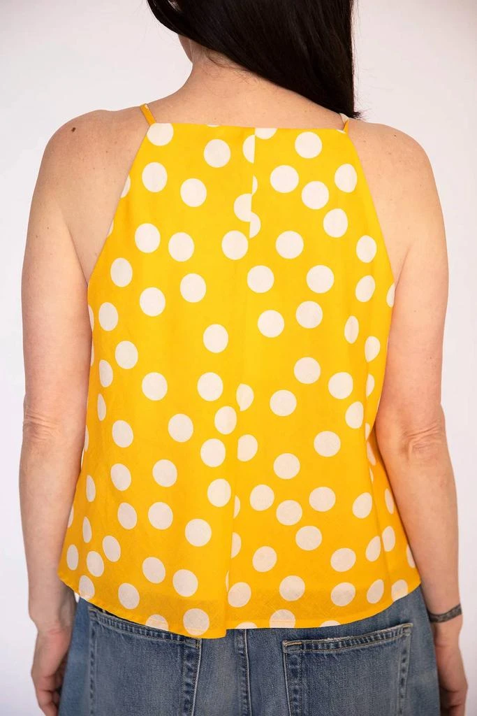 COREY LYNN CALTER Summer Ruffle Tank Top In Yellow 2