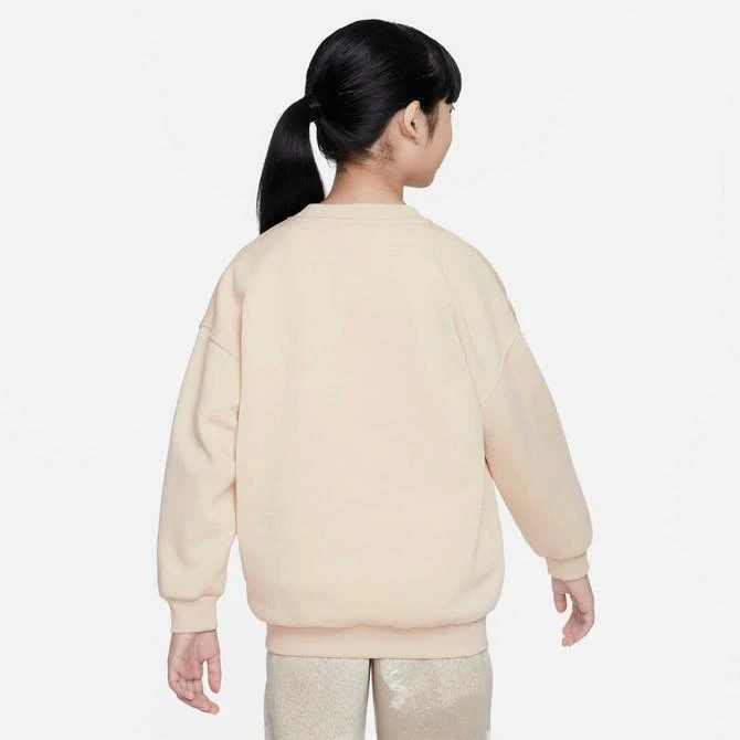 NIKE Girls' Nike Sportswear Club Fleece Oversized Sweatshirt 3