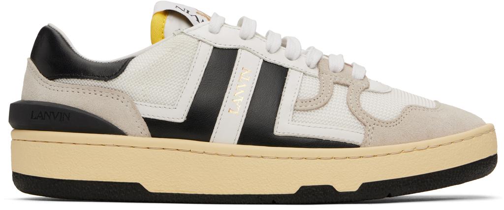 Shop Lanvin Mesh, Suede And Nappa Leather Sneaker on Sale at