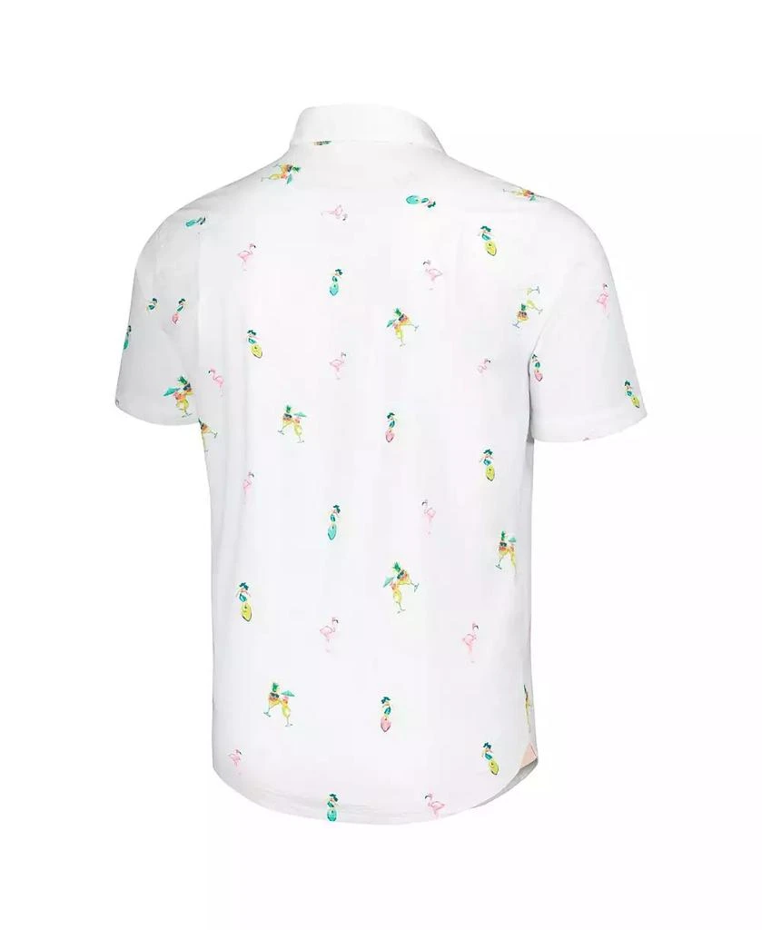 Tommy Bahama Men's White Pittsburgh Steelers Nova Wave Flocktail Button-Up Shirt 2