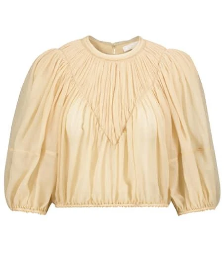 Chloé Pleated virgin wool top 1