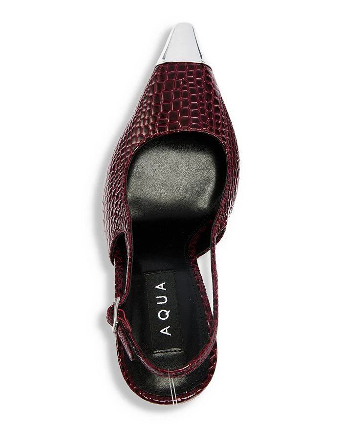 AQUA Women's Bevv Slingback Pumps - Exclusive 4