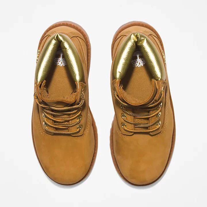 Timberland Timberland® Premium 6 Inch Boot for Youth in Yellow/Gold 2