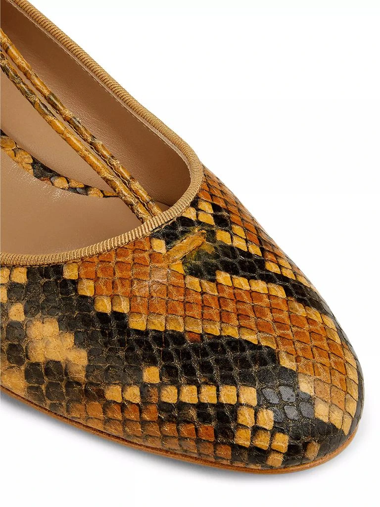 Ulla Johnson Lucy 40MM Embossed Leather T-Strap Pumps 6