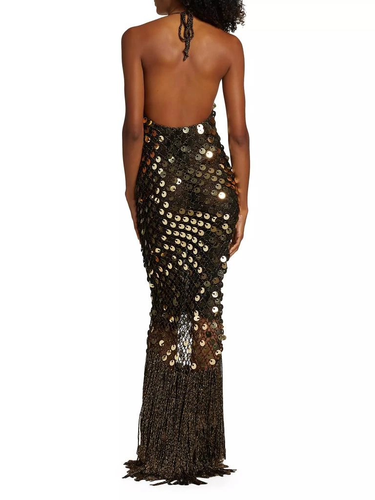 Alejandra Alonso Rojas Crocheted Paillettes Gown 5