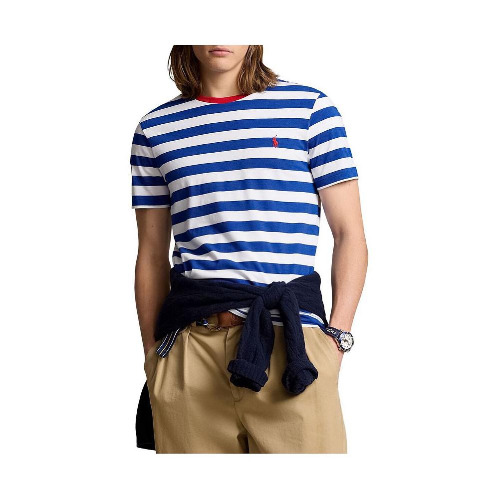 Polo Ralph Lauren Men's Blue Team USA 2024 Summer Olympics Villagewear Striped T-Shirt