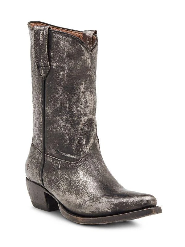 Frye Sacha Metallic Leather Western Boots 2