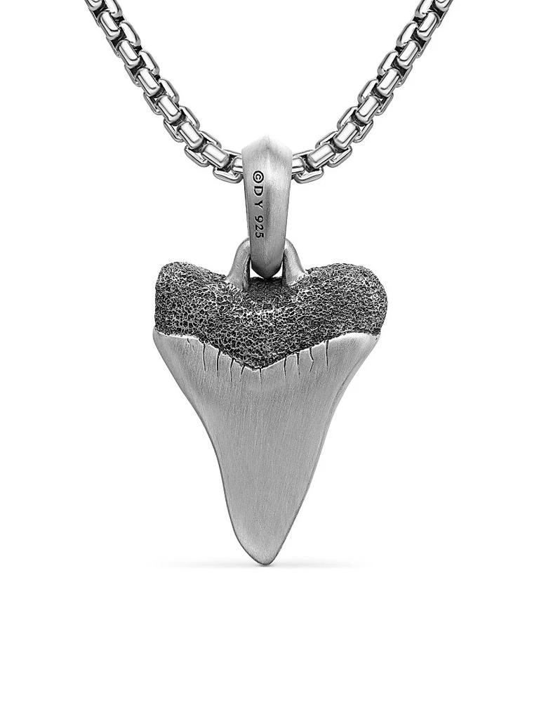 David Yurman Shark Tooth Amulet in Sterling Silver, 25.8mm 4