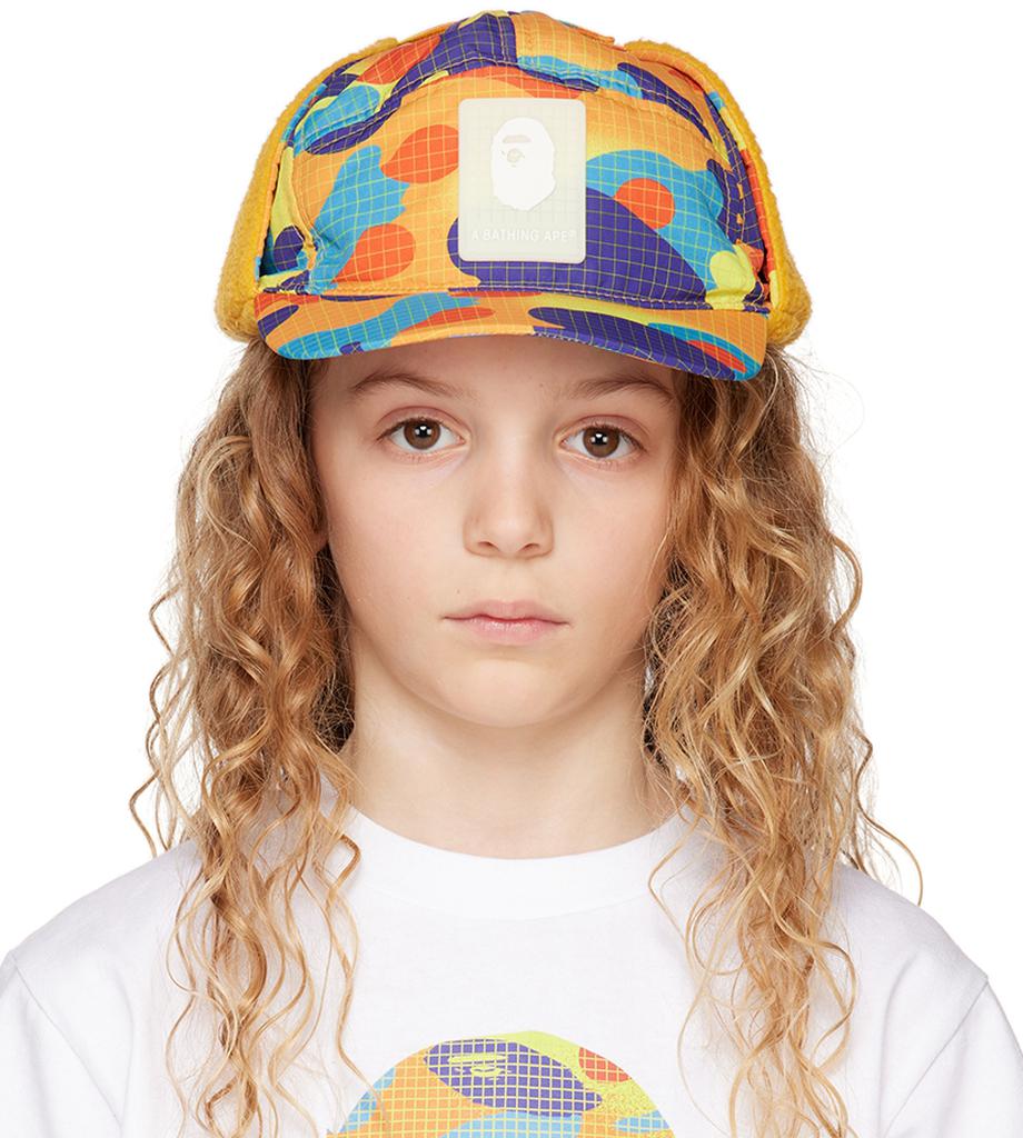 Bape Kids Multicolor Camo Cap