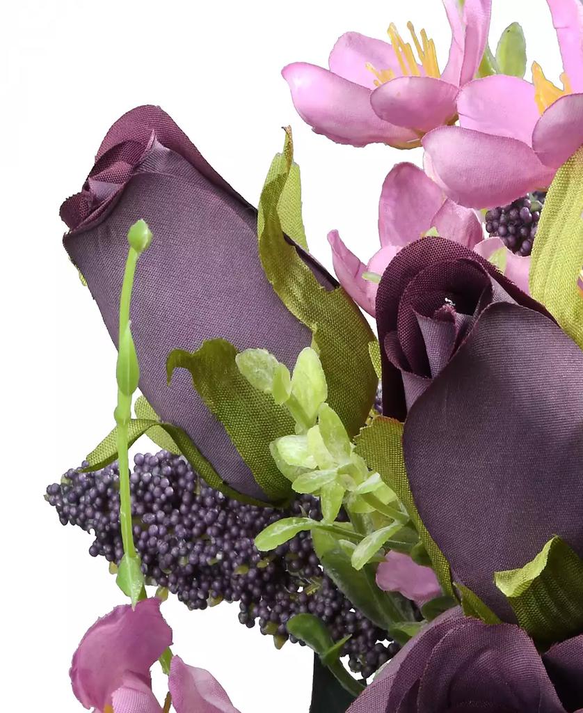 National Tree Company 19 Purple Rose Bundle
