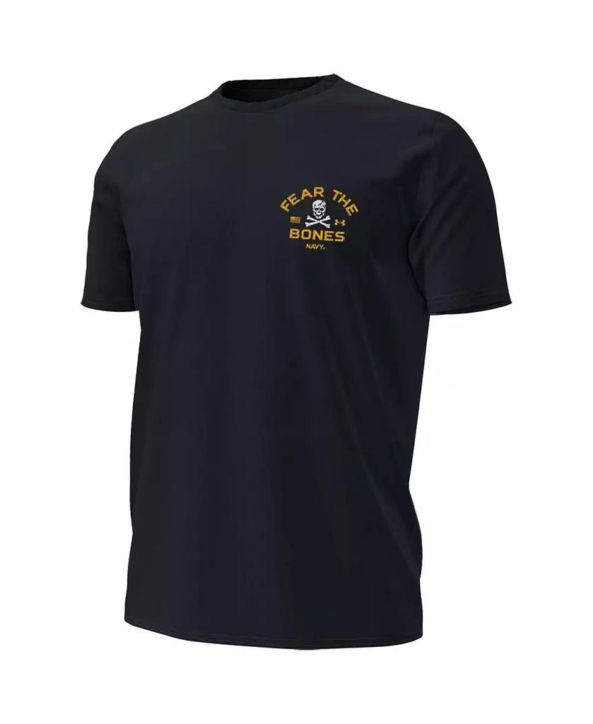 Under Armour Men's Navy Navy Midshipmen 2024 Rivalry Fear The Bones Performance T-Shirt 2