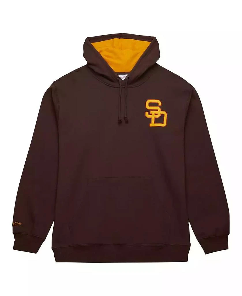 Mitchell & Ness Men's Tony Gwynn Brown San Diego Padres vintage-like Logo Name Number Pullover Hoodie 2