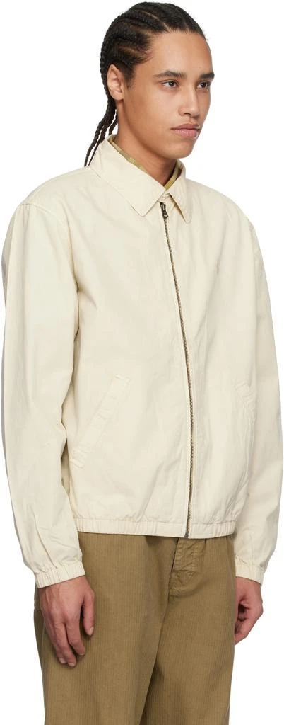 Ralph Lauren Beige 'The Bayport' Mineral-Dyed Poplin Bomber Jacket 2