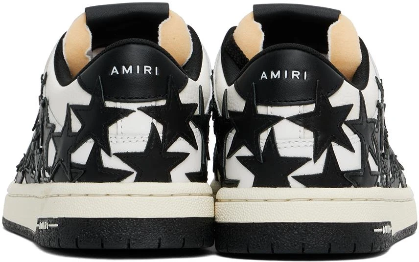 AMIRI White & Black Stars Low Sneakers 2