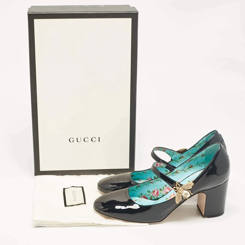 Gucci Gucci Black Patent Lois Bee Mary Jane Pumps Size 37.5 9