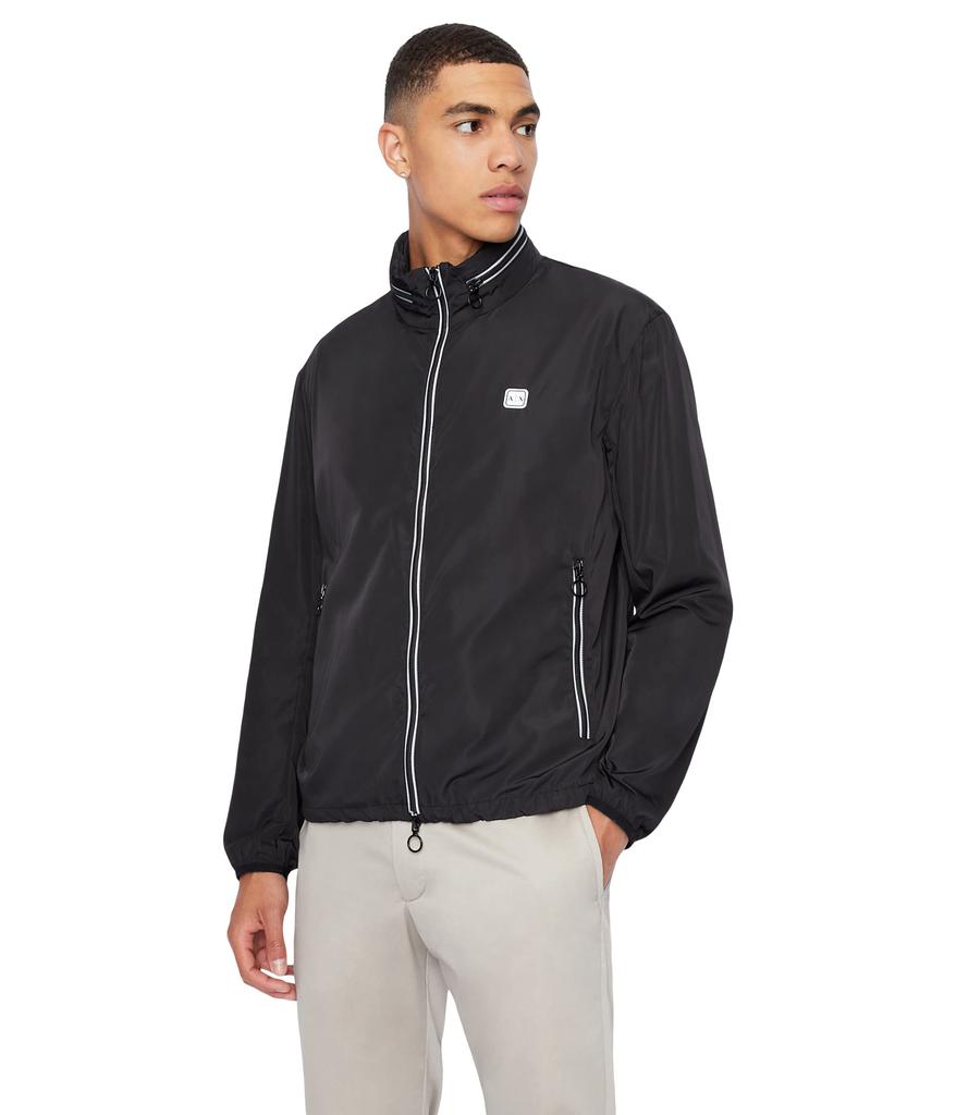 Armani Exchange Zipper Reflective Logo Jacket