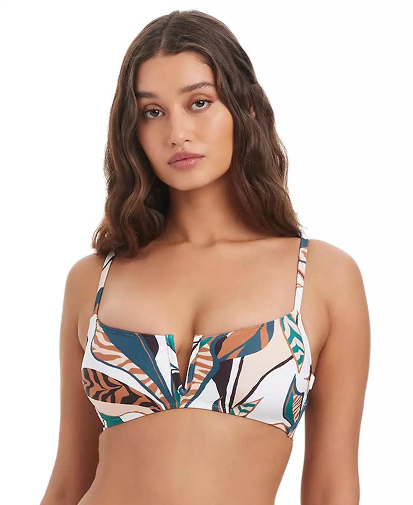 Bar III Women's Safari Chic V-Wire Over-The-Shoulder Bralette, Macy's Exclusive