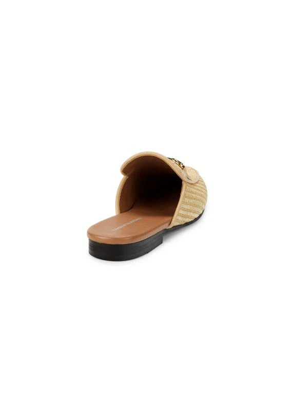 Saks Fifth Avenue Men’s Size 7.5 Raffia Redford Mules In Cream NWOT Redford-2 Striped Raffia Mules – On Sale Now with Up to 60  main image 2