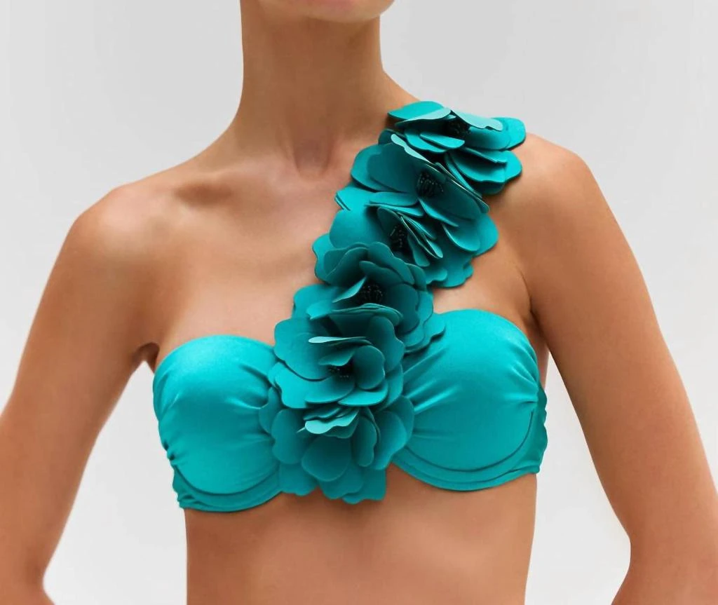 PatBO Patbo - Flower Applique Bikini Top 1