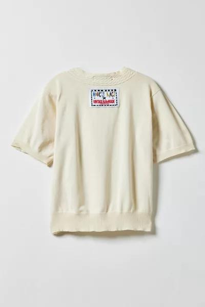 MAGG'S RAGS Vintage By Magg’s Rags Clothesline Bikini Patchwork Graphic Sweater Tee