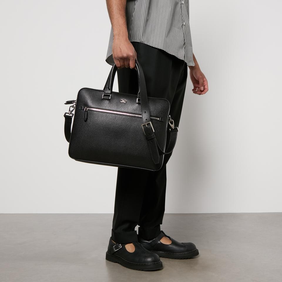 Salvatore Ferragamo Ferragamo Textured Leather Briefcase