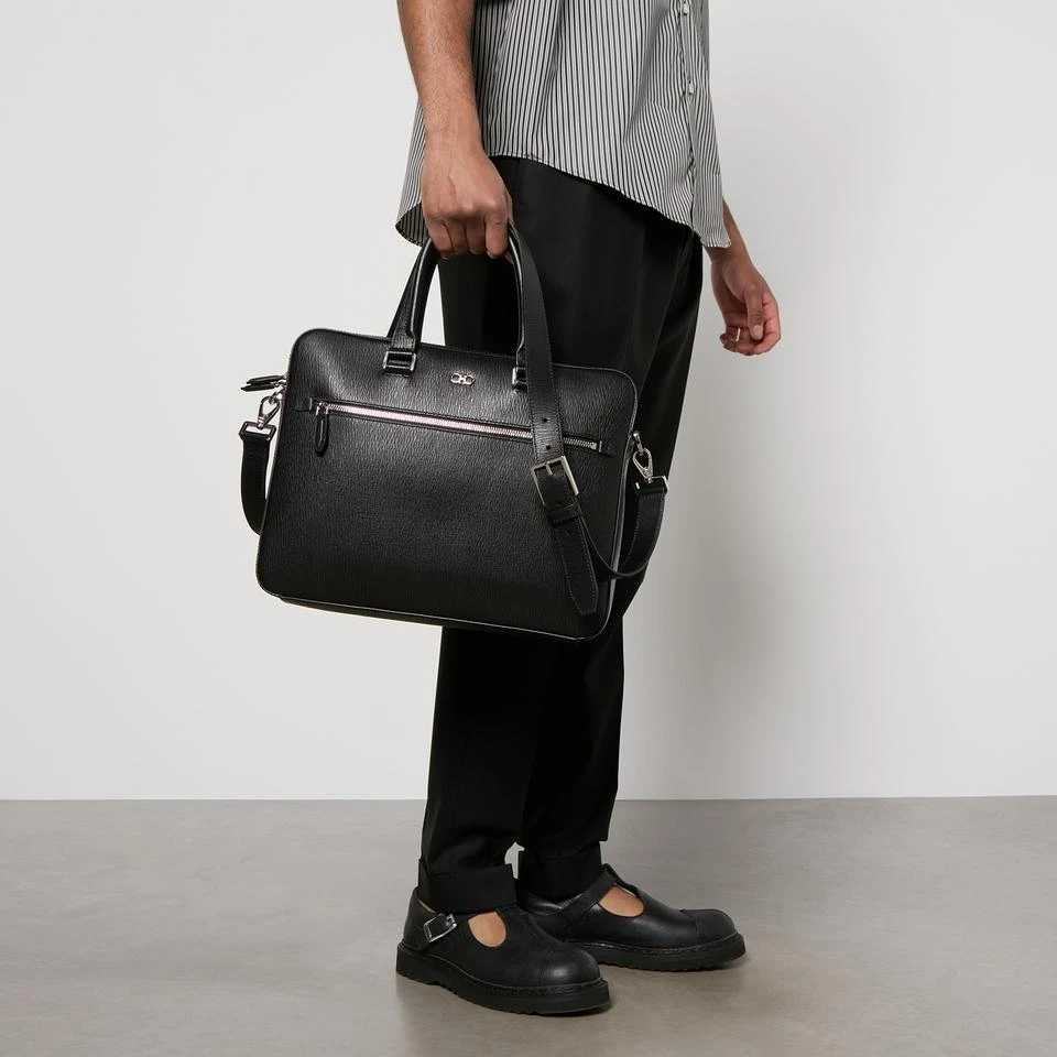 Salvatore Ferragamo Ferragamo Textured Leather Briefcase 2