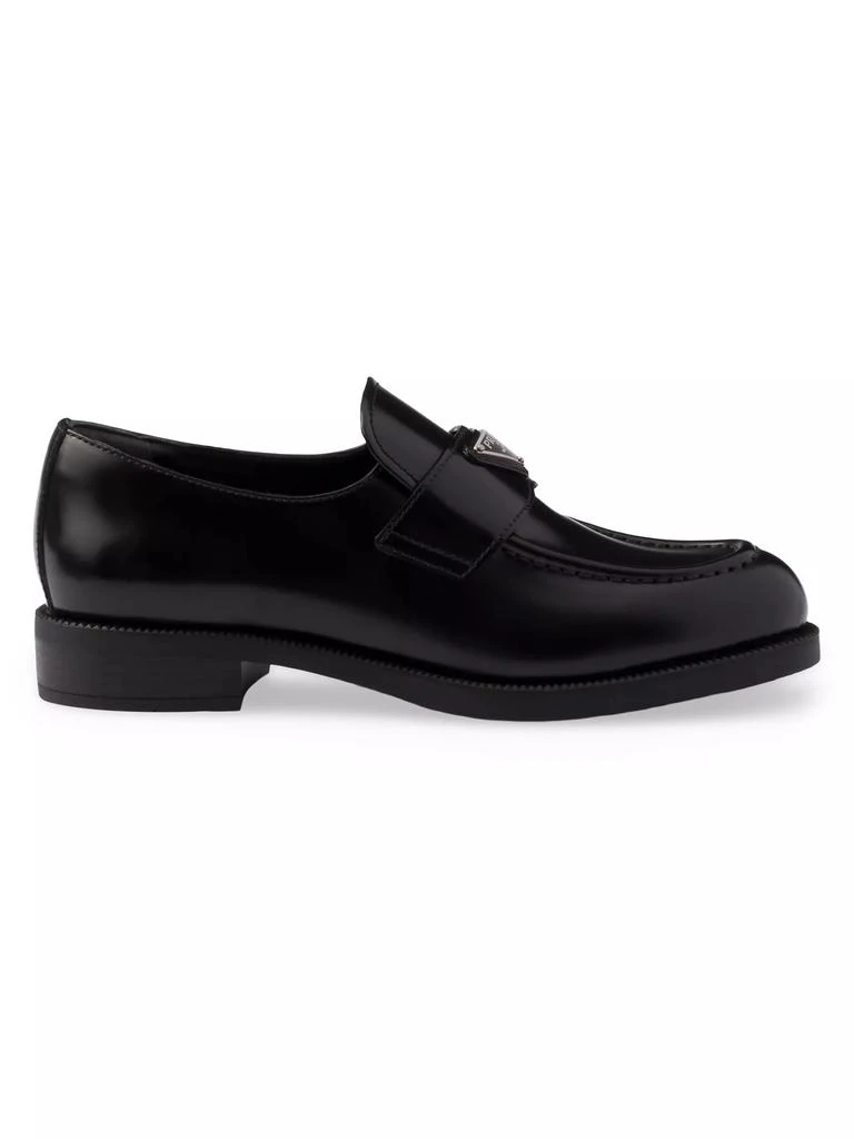 Prada Brushed Leather Loafers 1