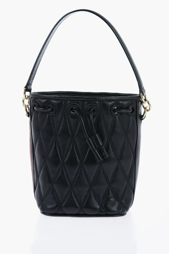 Bally Quilted Leather Donae Bucket Bag 1