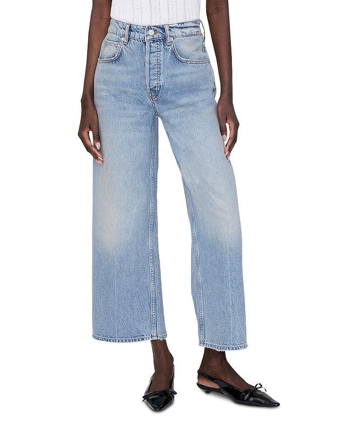 ANINE BING Heath High-Rise Baggy Jeans in Light Wash