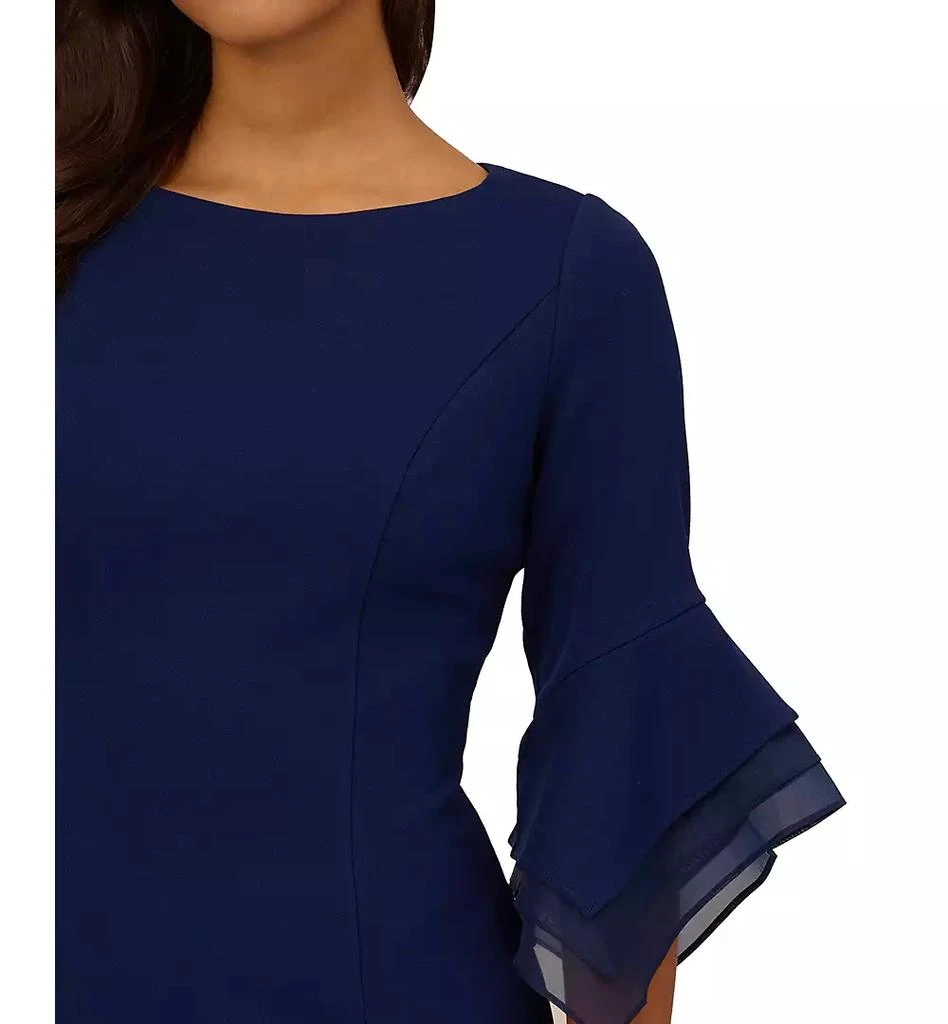 Adrianna Papell Women's Tiered-Cuff 3/4-Sleeve Sheath Dress 3