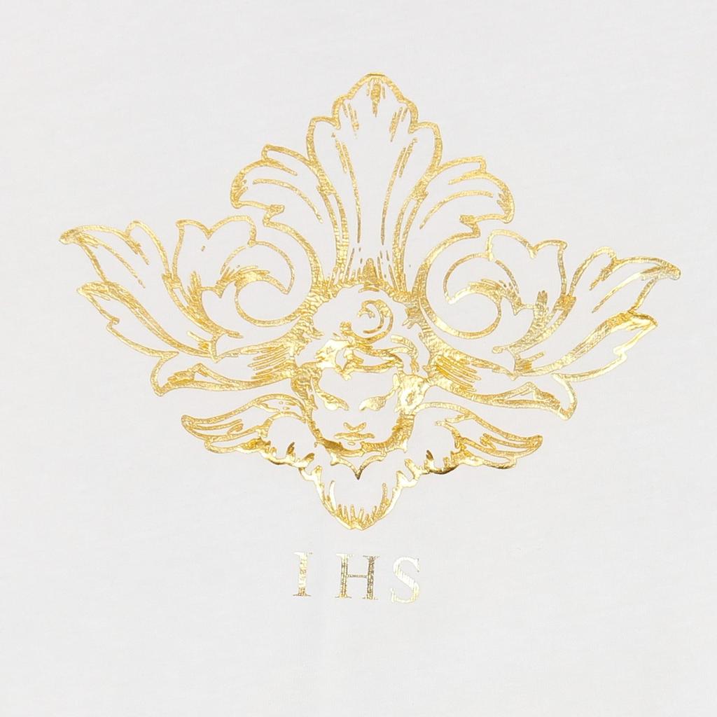IHS Men's T-Shirt 3d Print Flames & angel Tee White