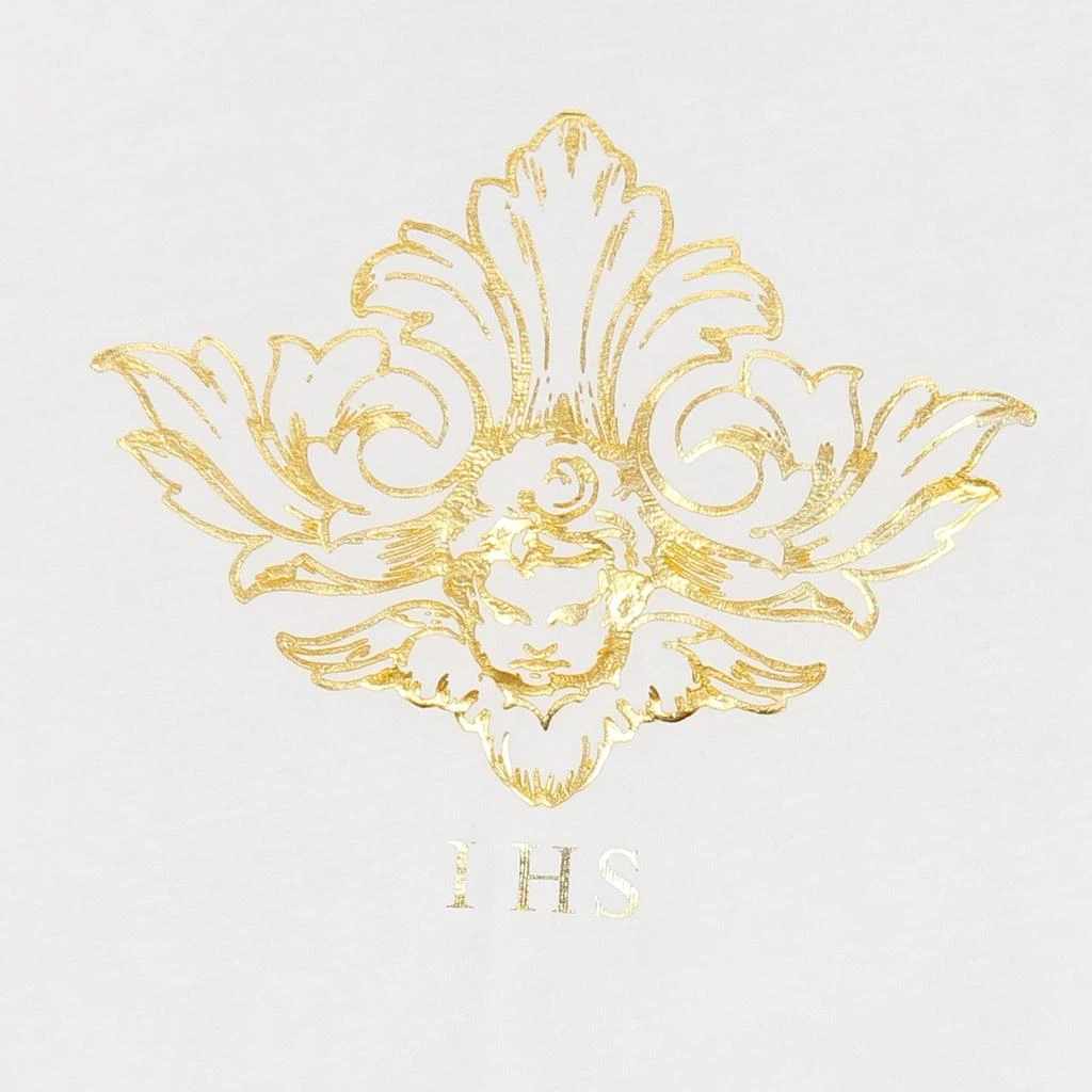 IHS Men's T-Shirt 3d Print Flames & angel Tee White 1