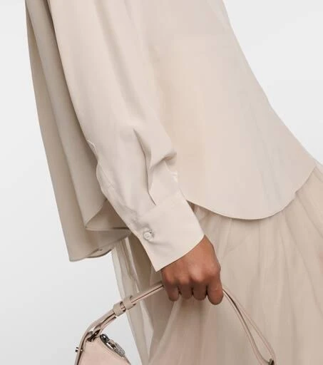 Brunello Cucinelli Embellished silk shirt 5