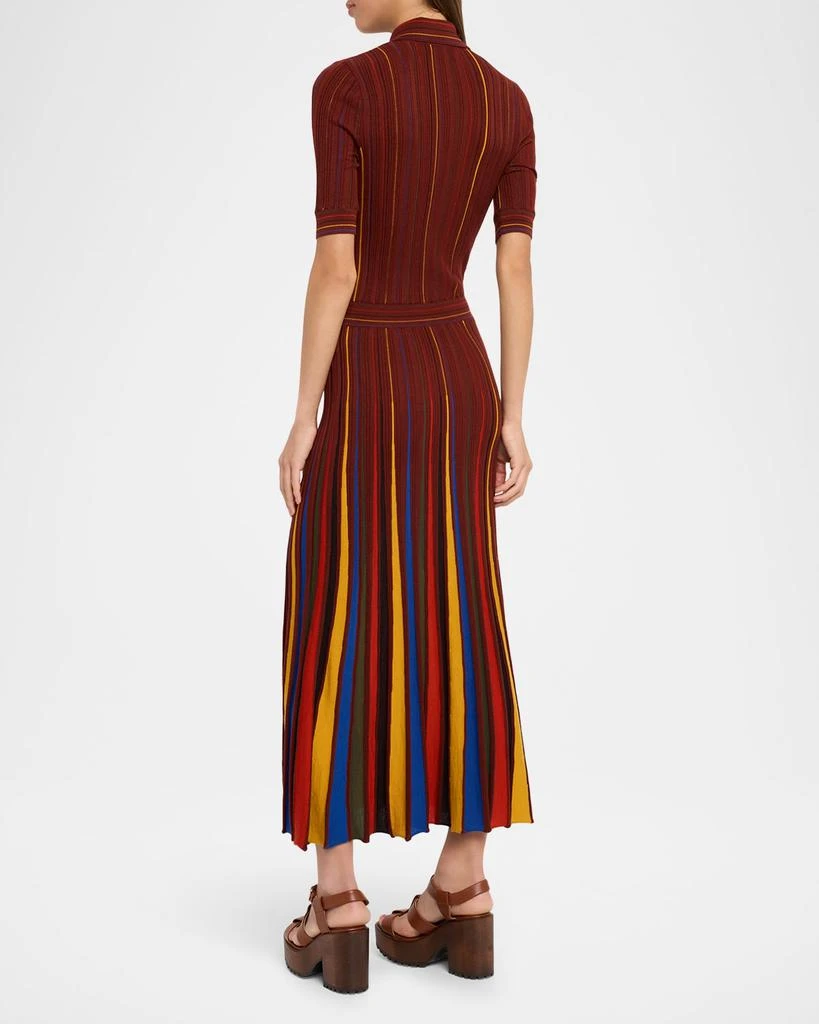 Gabriela Hearst Calypso Pinstripe Merino Dress 3