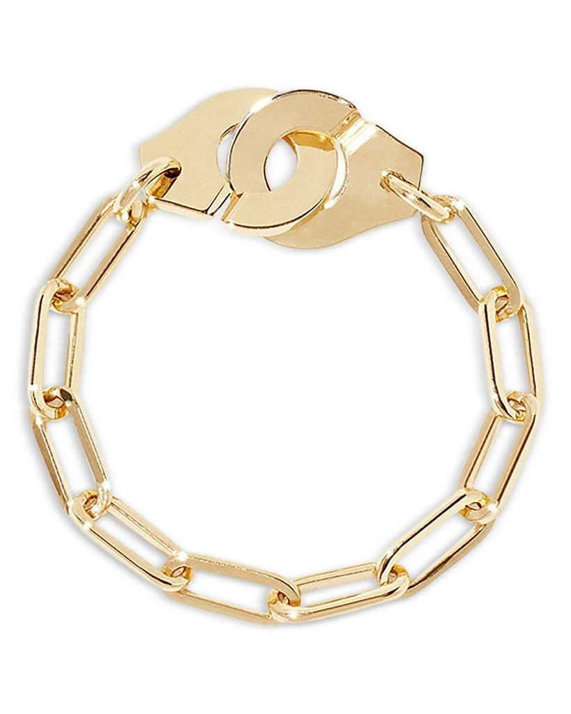 Dinh Van 18K Yellow Gold Menottes Dinh Van Handcuff Chain Ring 1