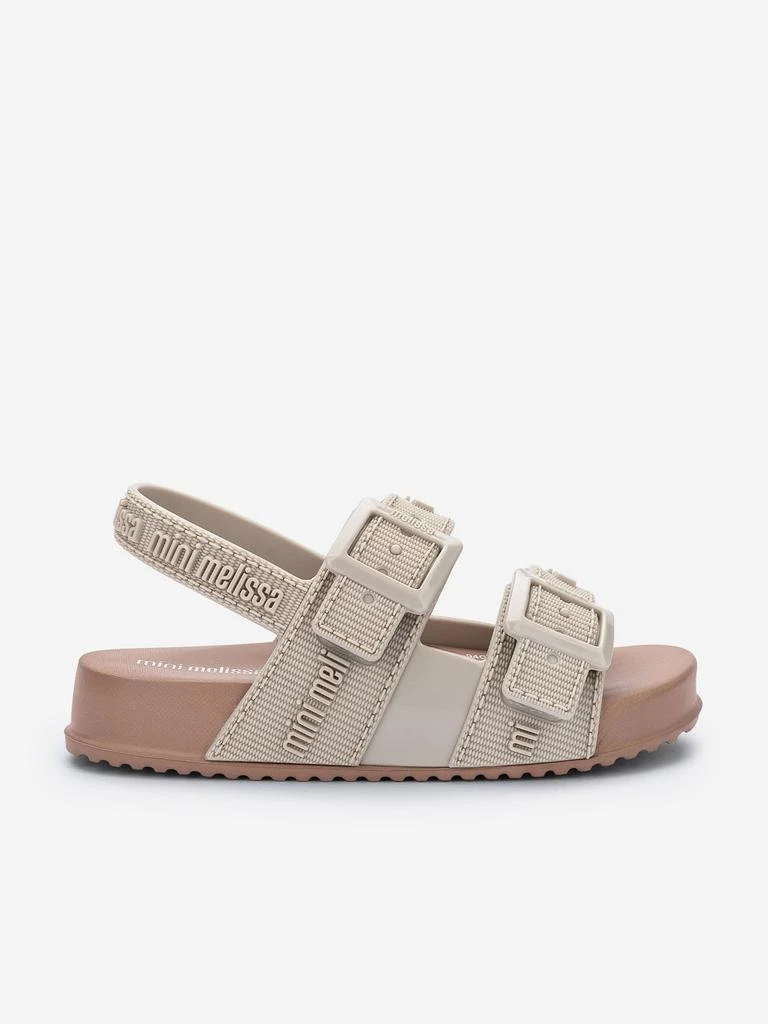 Mini Melissa Mini Melissa Girls Cozy M Lover Sandals in Beige
