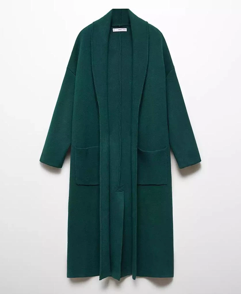 Mango Women's Pockets Detail Oversized Knitted Coat 3