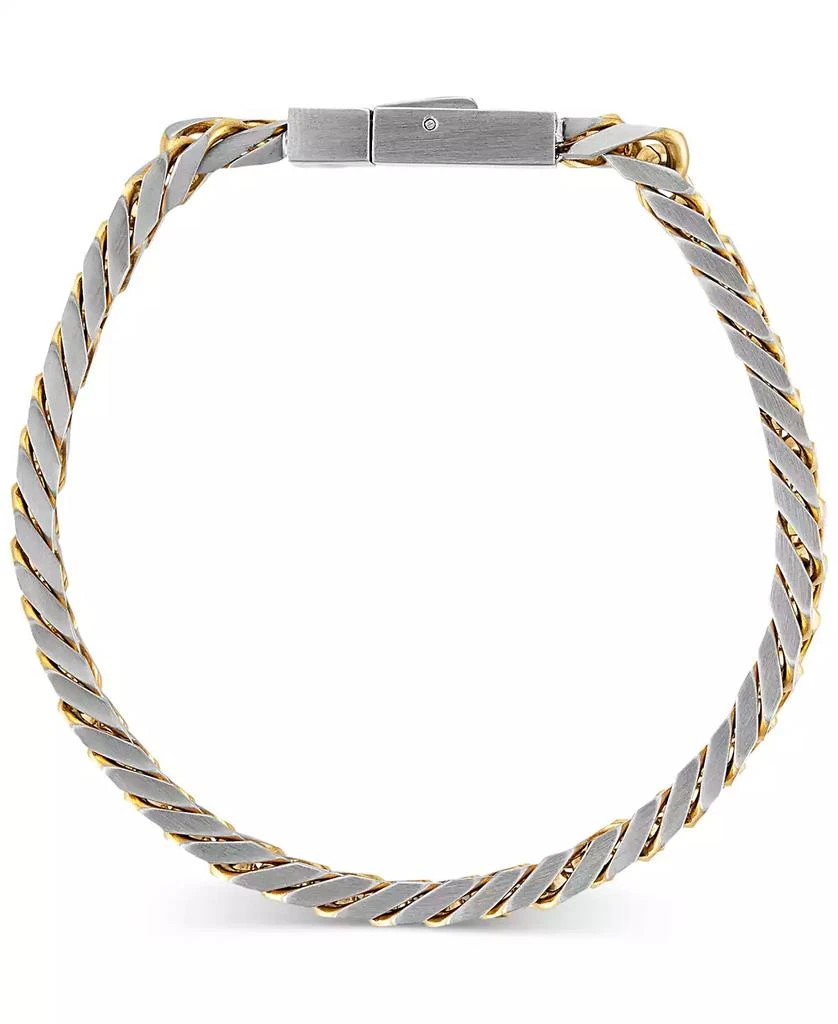Esquire Men's Jewelry Two-Toned Curb Link Chain Bracelet, Exclusively for Macy's 3