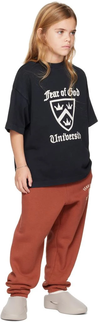 Essentials Kids Red Fleece Essential Sweatpants 4