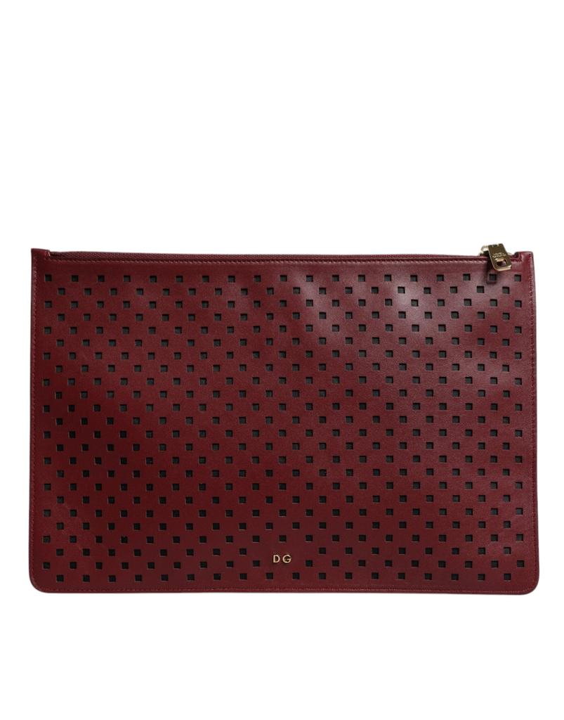Dolce & Gabbana Logo Embellished Men Zip Flat Pouch Men's Bag