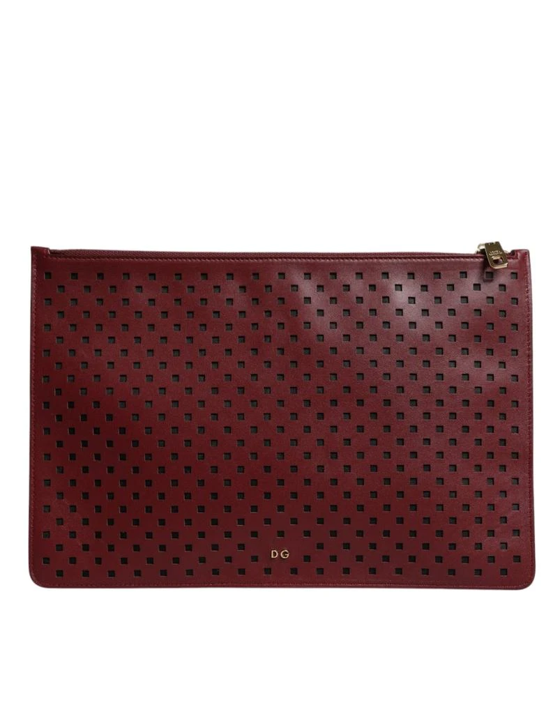 Dolce & Gabbana Logo Embellished Men Zip Flat Pouch Men's Bag 1