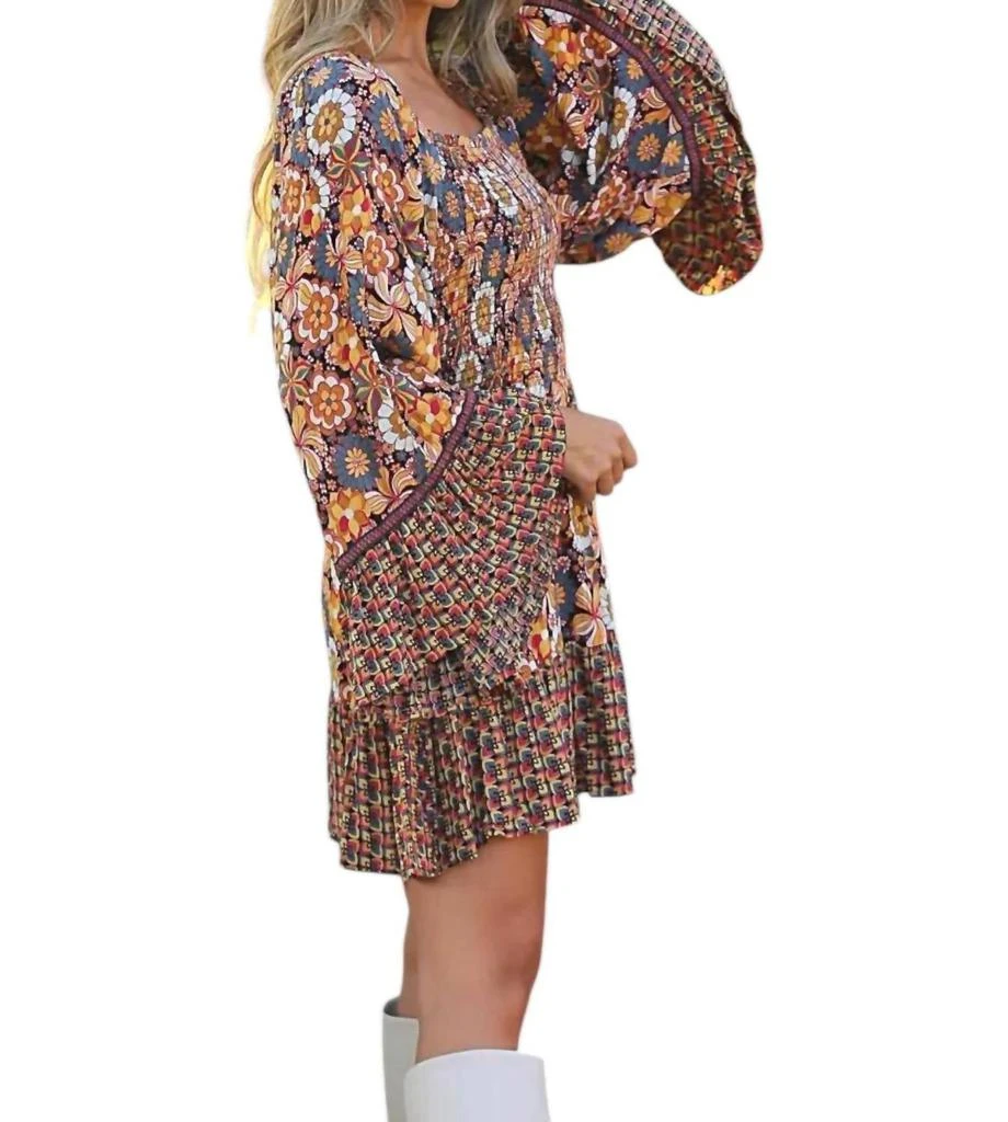 Angie Angie - Ember Bell Sleeve Mini Smock Dress 6
