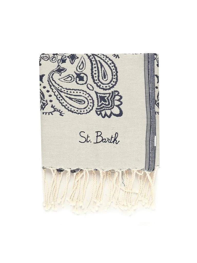 Mc2 Saint Barth Mc2 Saint Barth Fringed Foutas Beach Towel 1