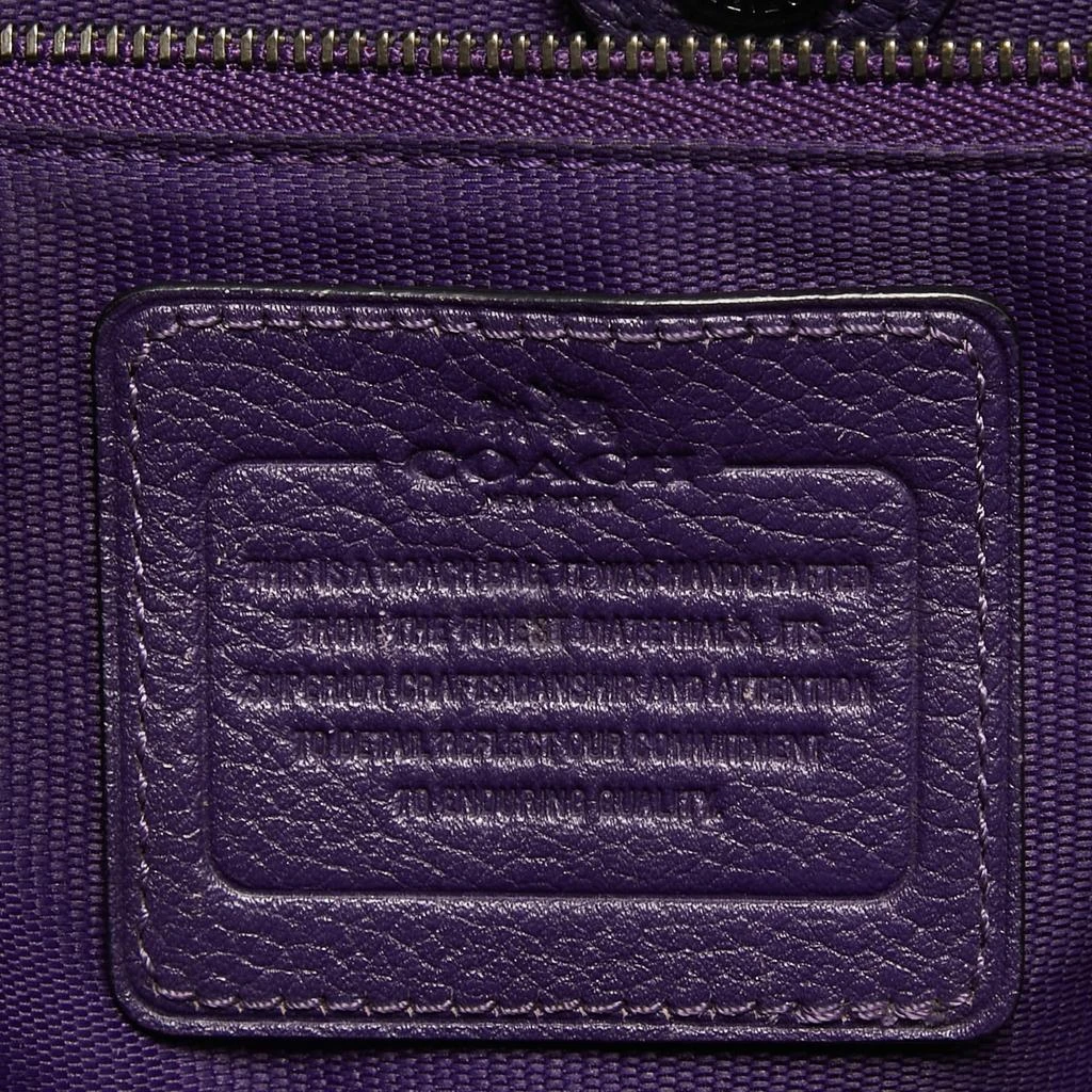 Coach Coach Purple Leather Large Borough Tote 9